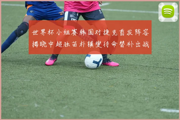 世界杯小组赛韩国对捷克首发阵容揭晓中超独苗朴镇燮待命替补出战